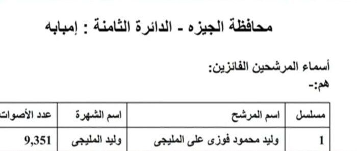 ننشر النتائج الكاملة لجولة الإعادة في 19 دائرة ملغاة بانتخابات النواب 2025 - الفجر سبورت