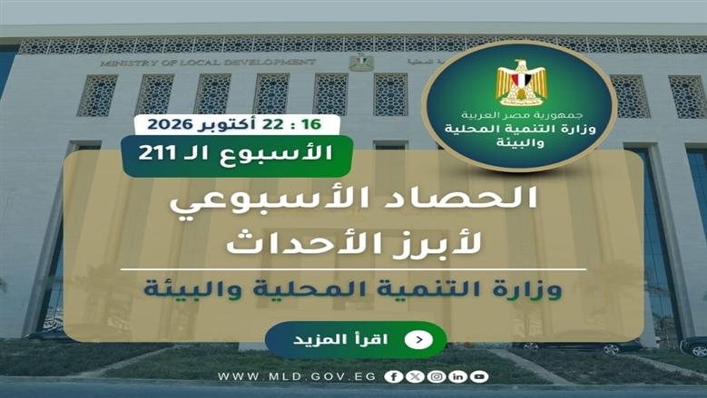 الاستعداد لموسم الأمطار ومشاركات منتدى مصر 2026.. "التنمية المحلية والبيئة" × أسبوع