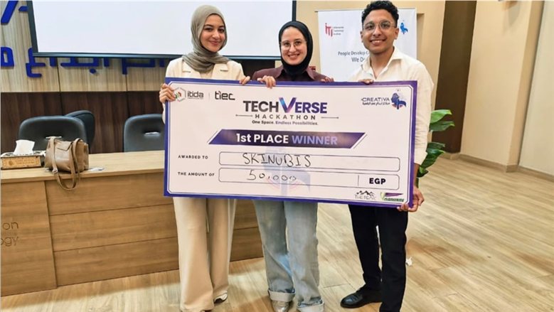 جامعة طنطا تعلن فوز طلاب الهندسة بالمركز الأول في مسابقة "Tech Verse Hackathon"
