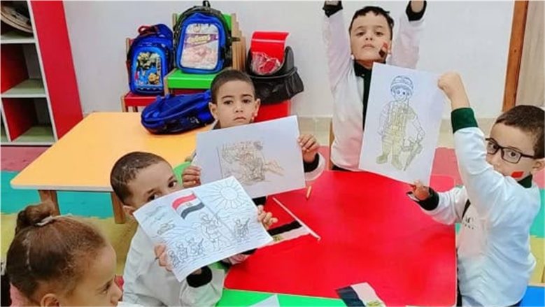 مراكز تنمية الأسرة والطفولة في قرى "حياة كريمة" تحتفل بذكرى انتصارات أكتوبر