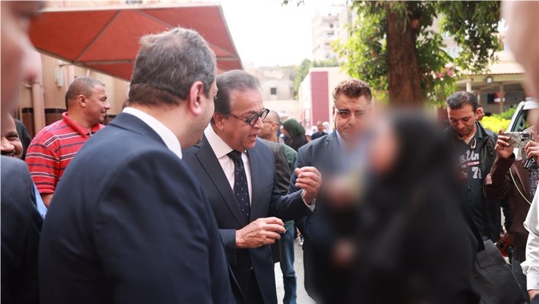 وزير الصحة يتفقد الأقسام المطورة بمعهد الرمد التذكاري ومستشفى الجلاء التعليمي
